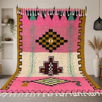 Berber, Azilal-Berber tapijt – abstract kleurrijk ontwerp -, Nieuw