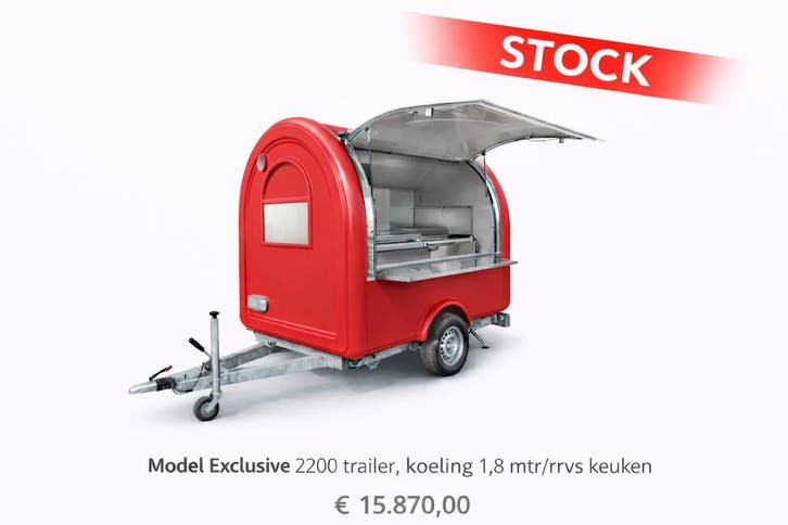 ..mooie compacte foodtrailers, met afzuigkap.., Zakelijke goederen, Horeca | Food, Overige typen
