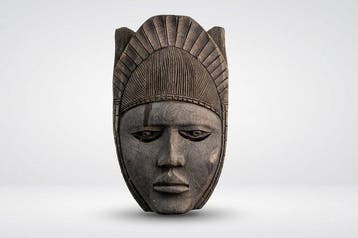 Houten Masker in Etnische Stijl (Zonder minimumprijs)