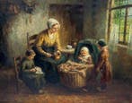 Cor Bouter (1888-1966) - Mutter mit Kindern