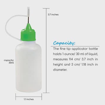 Set van 5x 30ml Precisie Doseerflesjes met Naaldpunt - Ideaa, Hobby en Vrije tijd, Verzenden, Nieuw