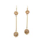 Gouden vintage filigraan oorhangers 14 kt, Ophalen of Verzenden, Nieuw