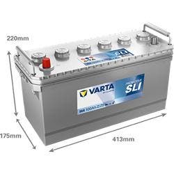 Varta Promotive Black H4 Accu 12V 100Ah 413x175x220x220, Auto-onderdelen, Accu's en Toebehoren, Verzenden