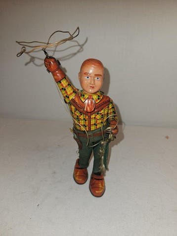 Alps - Speelgoed Cowboy met lasso - 1950-1960 - Japan