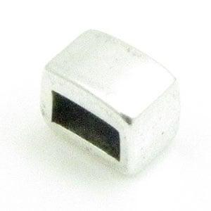 DQ metaal schuiver voor 5x2mm leer antiek zilverkleur (Ni..., Ophalen of Verzenden, Nieuw, Overige typen
