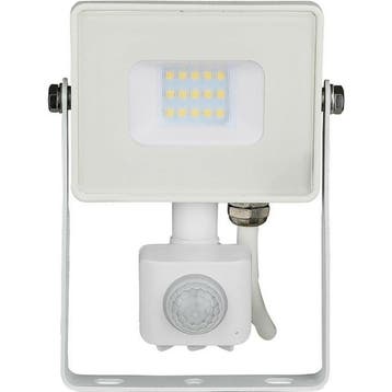 LED Bouwlamp 10 Watt met Sensor - LED Schijnwerper - Viron, Ophalen of Verzenden, Nieuw, Lamp met armatuur