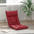 vidaXL Verstelbare vlo stoelen Wijnrood Kunstleer, Verzenden, Nieuw, Rood