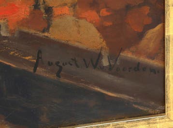 August Willem van Voorden (1881-1921), Boten aan de Schie