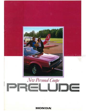 1980 HONDA PRELUDE BROCHURE ENGELS, Nieuw, Honda, Author