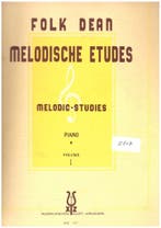 Folk Dean piano lesboeken -Melodische etuden   [352], Muziek en Instrumenten, Gebruikt, Klassiek, Les of Cursus, Ophalen of Verzenden