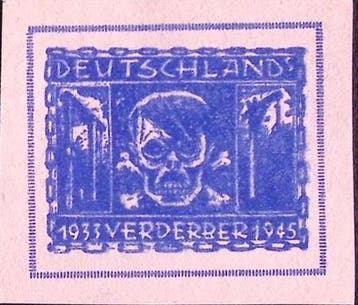 Oostenrijkse 1946 Anti-Fascistische postzegel: doodshoofd..., Verzenden