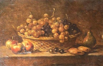 Scuola italiana (XVIII-XIX) - Cesto di Frutta Querida