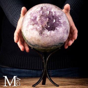 Topkwaliteit Amethistbol - First Choise Mineral - Hoogte:
