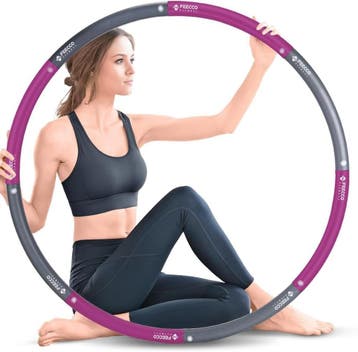 Fitness Hoepel Paars | 60% Korting | OP=OP, Sport en Fitness, Ophalen of Verzenden, Met gewicht, Zo goed als nieuw, Fitness hoelahoep