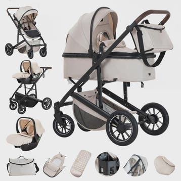 Luxe 3-in-1 Baby Kinderwagen: Hoge Landingsbaan Aluminium Fr, Verzenden, Nieuw