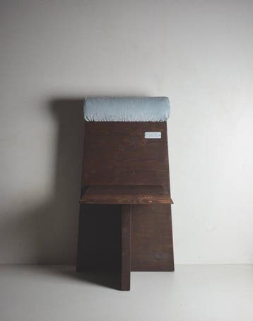 Studio Greca - Stoel - C26 Camber - Hout, Fluweel - 25