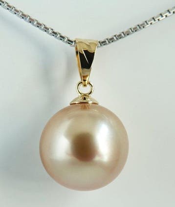 Zonder minimumprijs - Hanger - 18 kt geelgoud - ronde,