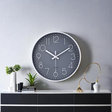 Tyme Wandklok Modern - Goed leesbaar - Stille 40cm Klok -, Ophalen of Verzenden, Zo goed als nieuw
