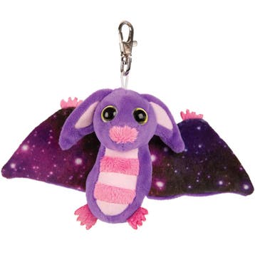 Pluche vleermuis knuffel - paars/roze - 9 cm, Verzenden, Nieuw