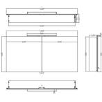 Xellanz Bright Spiegelkast Met LED - 120x60x14cm, Huis en Inrichting, Ophalen of Verzenden, Nieuw