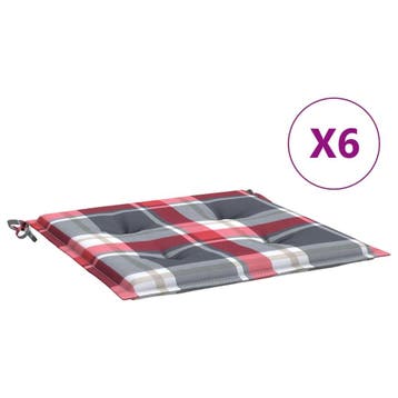 vidaXL Tuinstoelkussens 6 st 40x40x4 cm oxford stof, Verzenden, Nieuw