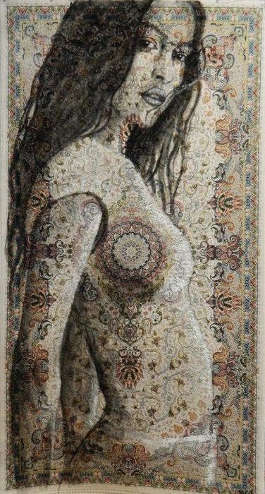 Jacqueline Klein Breteler - Between silence and, Antiek en Kunst, Kunst | Schilderijen | Modern