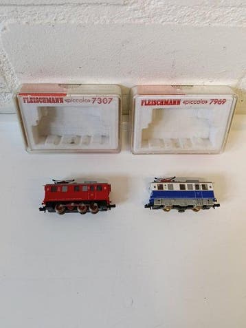 Fleischmann N - 7307; 7969 - Elektrische locomotief (2) -, Hobby en Vrije tijd, Modeltreinen | N-Spoor, Nieuw