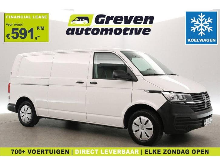 Volkswagen Transporter 2.0 TDI 150PK DSG L2H1 | Koelwagen, Auto's, Bestelauto's, Automaat, Diesel, Wit, Euro 6, Volkswagen