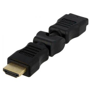 HDMI adapter - 360 graden - Verguld, Computers en Software, Ophalen of Verzenden, Nieuw