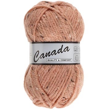 Lammy Yarns Canada Tweed - 480 Zalm - Wol-Acrylgaren, Hobby en Vrije tijd, Breien en Haken, Ophalen of Verzenden, Nieuw