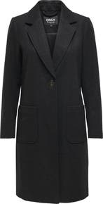 Only - Maat XS - ONLOLIVIA-ASTRID WOOL COAT OTW - Zwart -, Kleding | Dames, Jassen | Winter, Verzenden, Nieuw