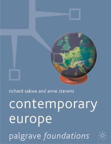 Contemporary Europe 9780333772706, Verzenden, Gelezen