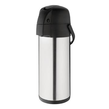 Olympia RVS pomp thermoskan 4L, Verzenden