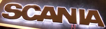 LED Logo voor SCANIA R Wit RVS, Ophalen of Verzenden, Nieuw