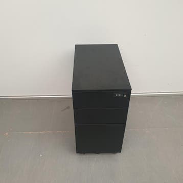 Zwart metalen ladeblok extra smal met cijferslot - 60x30x52, Ophalen of Verzenden, Nieuw