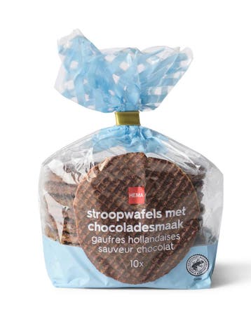 HEMA Stroopwafels met chocoladesmaak 360g 25% korting, Verzenden