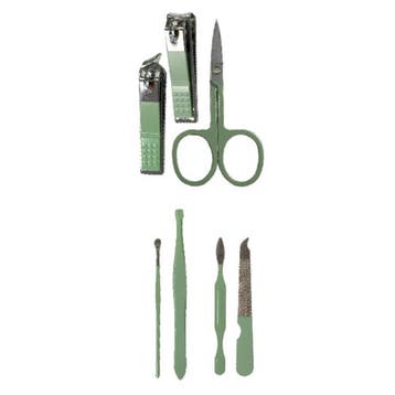 Benson Manicureset 7-delig - Compact - RVS - Kunstleren e..., Ophalen of Verzenden, Nieuw
