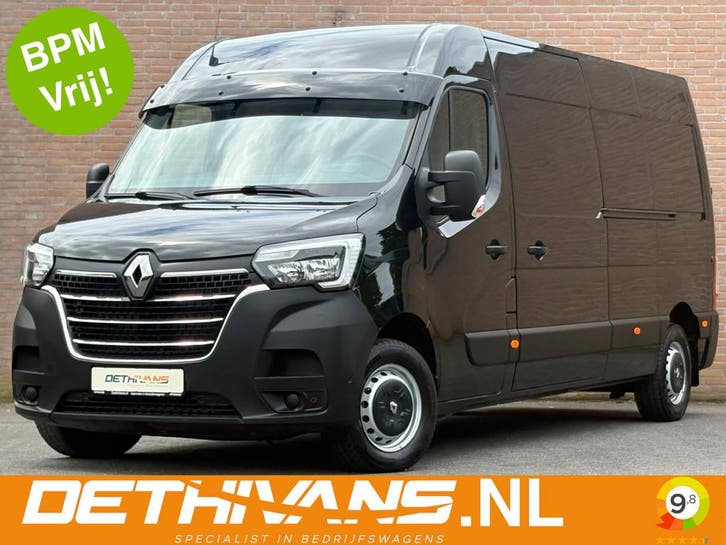 Renault Master 2.3dCi 180PK L3H2 / 2x Schuifdeur / Cruisecon, Auto's, Bestelauto's, Onderhoudsboekje, Lease, Zwart, Handgeschakeld