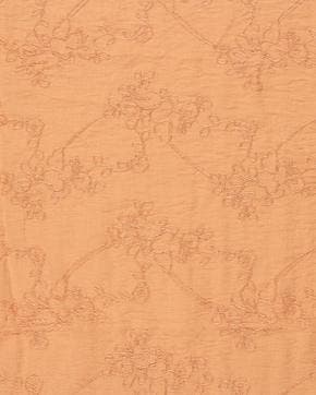 Geborduurd Polyester Geweven Zalm, Nieuw, Roze