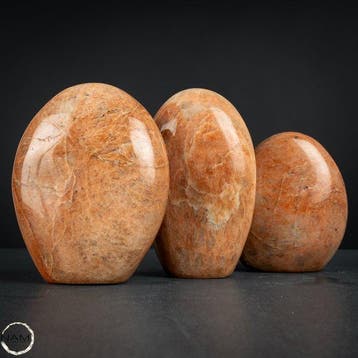 Perzikmaansteen Freiformen-set – Drie warme