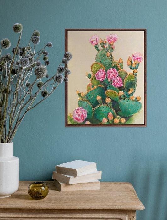 Valeria Pesce - CACTUS GENEROSAMENTE FIORITO, Antiek en Kunst, Kunst | Schilderijen | Modern