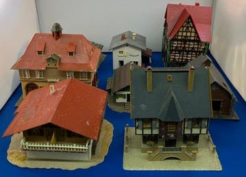 Faller, Pola, Vollmer H0 - Modeltreingebouwen (8) - Set van, Nieuw