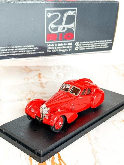 Rio 1:43 - Modelauto - Bugatti Type 57 SC Atlantic Coupe, Hobby en Vrije tijd, Modelauto's | 1:5 tot 1:12
