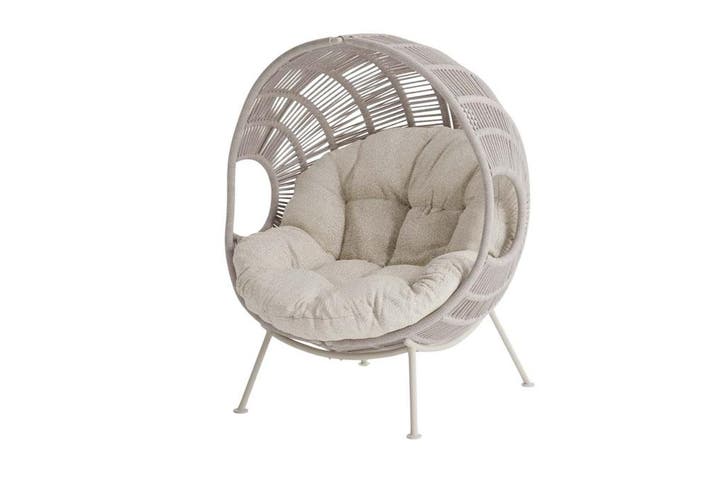 SUNS Nuna Egg rope loungestoel - Zand, Tuin en Terras, Tuinstoelen, Nieuw, Overige materialen, Verzenden