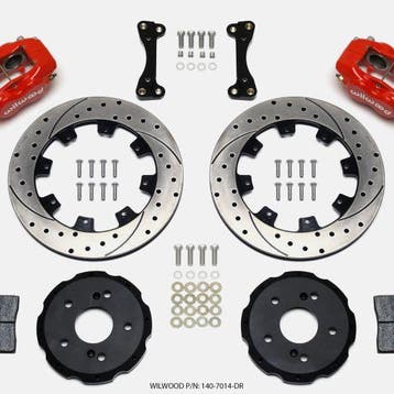 Wilwood Forged Dynalite Front Hat Kit 12.19in Drilled Red, Ophalen of Verzenden, Nieuw