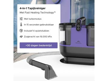 Motionflow (2025) - Tapijtreiniger - 4-in-1 met, Verzenden, Nieuw