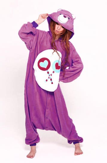 Onesie Troetelbeer Paars XL-XXL Troetelbeertjes Pak Kostuum, Carnaval, Ophalen of Verzenden, Kleding, Maat 56/58 (XL)