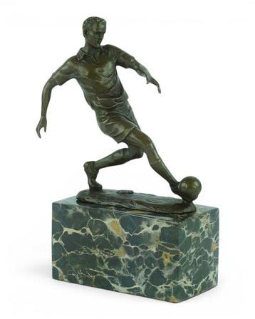 Milo (1910-1978) - sculptuur, Footballer in Action - 23 cm -