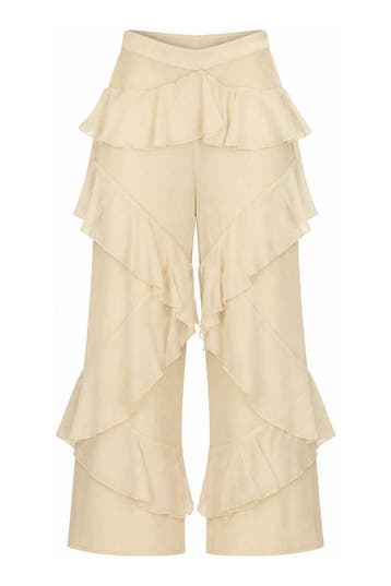 Refined Department Broek in maat XS Beige, Refined Department, Verzenden, Zo goed als nieuw, Beige
