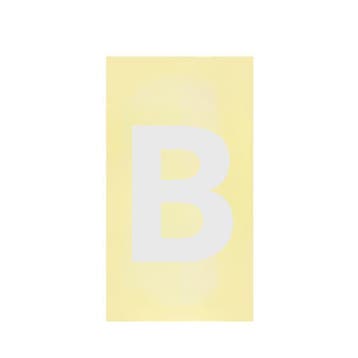 Huisnummer Sticker - Toevoeging B, Verzenden, Nieuw